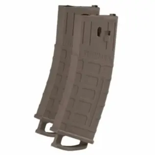 Tippmann Black TMC Paintball Gun Magazines - 2 Pack - two magazines joined by coupler