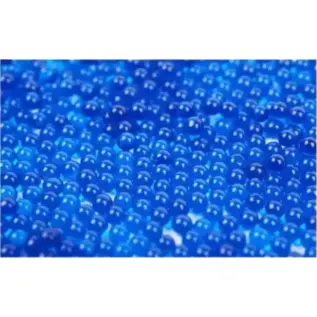 Gel Blaster Gelstrike Balls - 500 Pack - close-up of blue gel balls