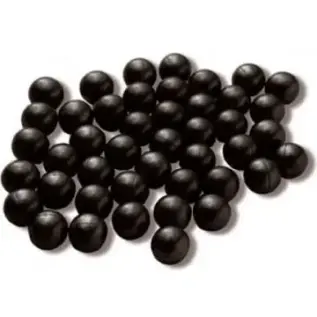 Ballistic Paintball Solid Balls - Self Defense - group of black round balls