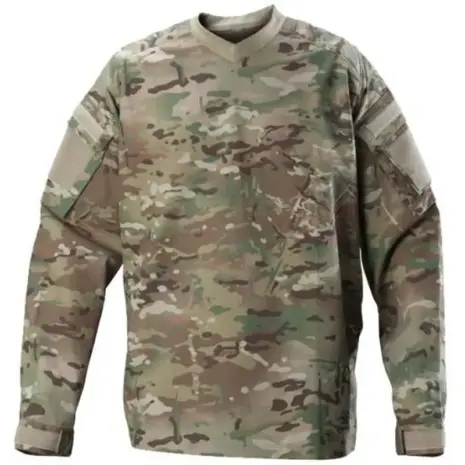 Empire BT THT Combat ETACS Paintball Jersey - front view of camouflage long-sleeved paintball jersey Empire BT THT Combat ETACS Paintball Jersey - front view of camouflage long-sleeved paintball jersey