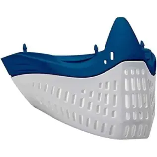 Empire E-Flex Faceplate - Blue Nose White Skirt - blue and white vented faceplate