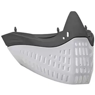 Empire E-Flex Faceplate - Grey Nose White Skirt - grey and white vented faceplate