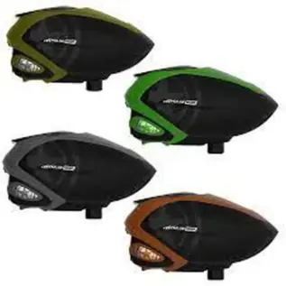 GI Sports Pulse Hopper - four black loaders with olive green grey and orange trim