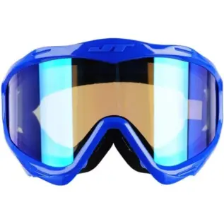 JT Premise Blue Goggle Frame - blue goggle frame with mirrored lens