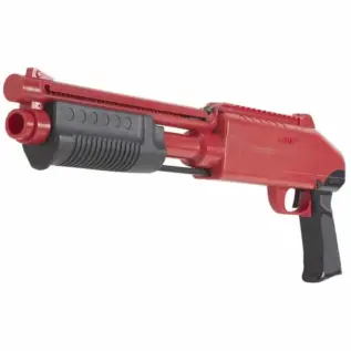 JT SplatMaster Z200 Paintball Shotgun - side view of red and black pump marker