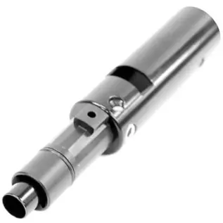 Tippmann A5 Power Tube - angled view of silver power tube assembly