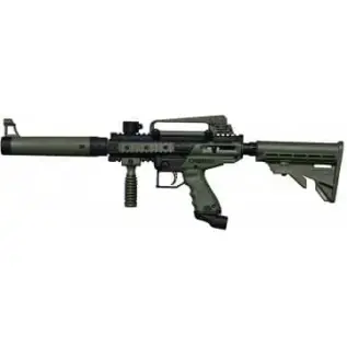 Tippmann Paintball Marker – Cronus Tactical – side view of olive and black tactical marker Tippmann Paintball Marker - Cronus Tactical - side view of olive and black tactical marker
