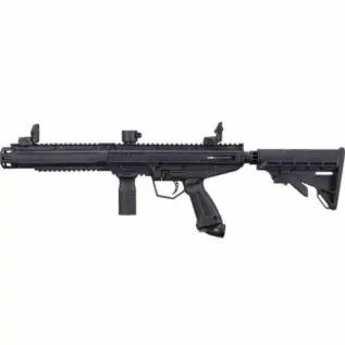 Tippmann Stormer Tactical Marker .68Cal - side view of black tactical marker with adjustable stock