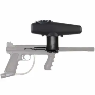 Tippmann 98 Cyclone Feed Kit - black cyclone feed hopper highlighted on faded marker illustration