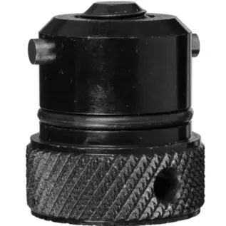 Tippmann TPX CO2 CAP - angled view of black threaded CO2 cap
