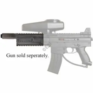 Tippmann X7 Flatline Barrel - barrel fitted to faded marker illustration with gun sold separately text