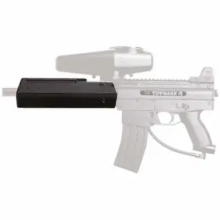 Tippmann X7/Phenom G36 Barrel Shroud - Black - black barrel shroud highlighted on faded marker illustration