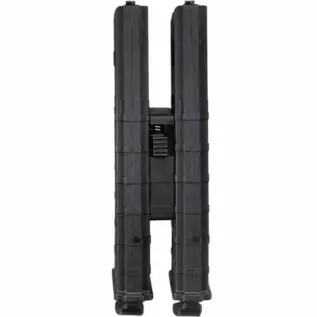 Tippmann TMC .68 Cal Magazine With Coupler - 2 Pack, Tan - two dark magazines joined by coupler